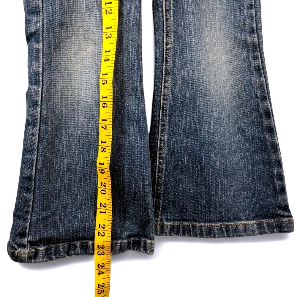 Vtg Gap Kids Y2K Flare Jeans Size 4 Adjustable Waist Stretch 2005 Retro Denim - Picture 8 of 11